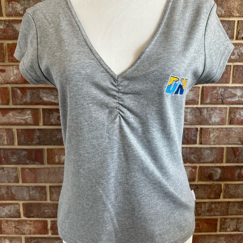 New w/tags Antigua womens cotton Denver Nuggets basketball Roma Top grey 
Size L